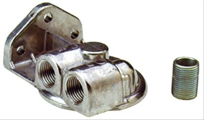 Perma-Cool Remote Oil Filter Brackets 1701 Mount, Single Filter, Aluminum, 1/2 in. NPT, Inlet/Outlet Ports Facing Left, Each thumbnail 2