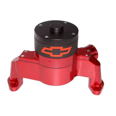 Proform Electric Water Pumps 141-652 Pump, Electric, 35 gpm, Aluminum, Red Anodized, Chevy, Small Block, Each