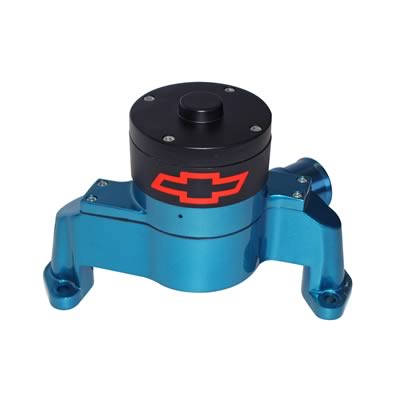 Proform Electric Water Pumps 141-653 Pump, Electric, 35 gpm, Aluminum, Blue Anodized, Chevy, Small Block, Each