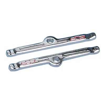 Proform GM Licensed Valve Cover Hold-Down Clamps 141-903 Tabs, Steel, Chrome Plated, Bowtie Emblem, Chevy, Small Block V8/ V6, Set of 4