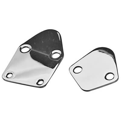 Proform Fuel Pump Block-Off Plates 66107 Plate, Steel, Chrome Plated, Chevy, Ford, Mopar, Gasket Included, Each thumbnail 2