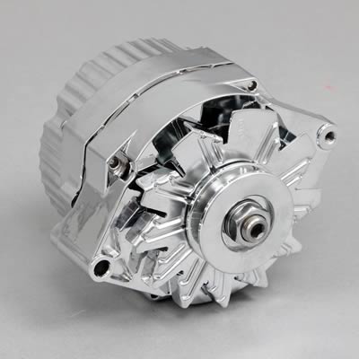 Proform Alternators 66445.12N Alternator, Chrome, Internal Regulator, V-Belt Pulley, 120 Amp, 1-Wire, GM, Each thumbnail 3