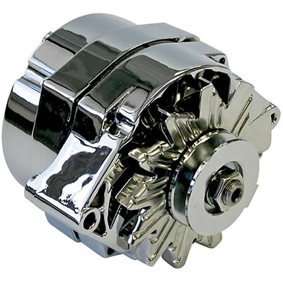 Proform Alternators 66445.14N Alternator, Chrome, Internal Regulator, V-Belt Pulley, 140 Amp, 1-Wire, GM, Each thumbnail 4