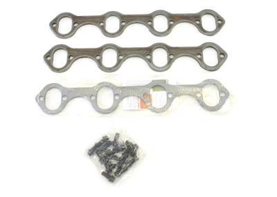 Patriot Header Flange Kits H7870 Flanges, No Stubs, Steel, 0.313 in. Thick, 1.75 in. Port, Gaskets, Bolts, Ford, 260, 289, 302, 351W