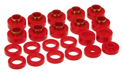 Prothane 80-86 Jeep CJ5/CJ7 Body Mount 22 Bushing Kit - Red