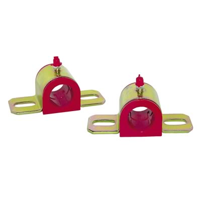 Prothane Universal Greasable Sway Bar Bushings - 32MM - Type B Bracket - Red