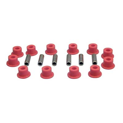 Prothane 68-71 International Scout 800 Spring & Shackle Bushings - Red