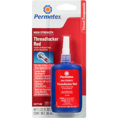 Permatex 27140 Permatex High-Strength Red Threadlocker | Summit Racing