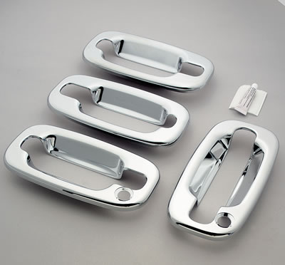 Putco 02-06 Cadillac Escalade/EXT/ESV/Platinum 4DR Outer Ring (w/ Pass. Keyhole) Door Handle Covers thumbnail 2