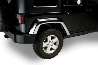 Putco 07-18 Jeep Wrangler Chrome ABS Fender Flares thumbnail 3