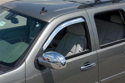 Putco 14-14 Chevrolet Silverado HD - Crew Cab (Front Only) Element Chrome Window Visors thumbnail 4