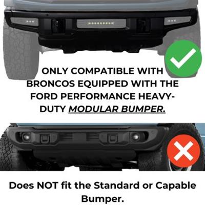 Putco 2021+ Ford Bronco Single Hoop Grille Guard