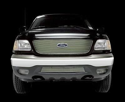 Putco 04-08 Ford F-150 Shadow Billet (Bar Grille) w/ Logo CutOut (6-pcs / Does not Cover Bumper)