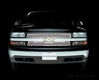 Putco 99-00 Chevrolet Silverado LD Punch Stainless Steel Grilles thumbnail 2