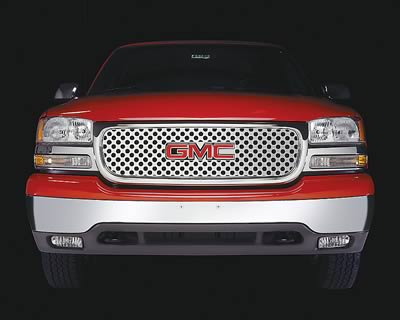 Putco 00-06 GMC Yukon XL - w/ Logo CutOut Punch Stainless Steel Grilles