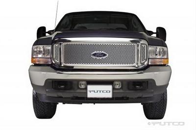 Putco 99-04 Ford SuperDuty w/ Logo CutOut (Does not Include Side Vents) Punch SS Grilles thumbnail 2