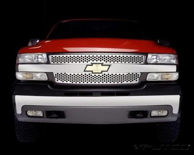 Putco 01-02 Chevrolet Silverado HD Punch Stainless Steel Grilles thumbnail 2