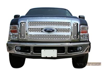 Putco 08-10 Ford SuperDuty (Will not Fit XL/FX4) Punch Stainless Steel Grilles thumbnail 2