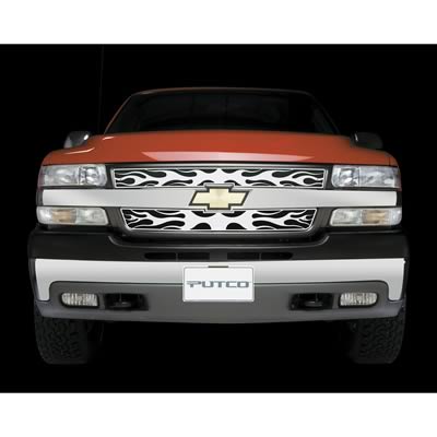 Putco 03-06 Chevrolet Avalanche w/o Body Cladding Flaming Inferno Stainless Steel Grille