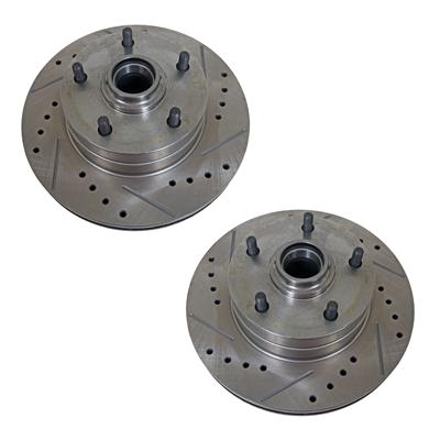 Power Stop AR8245XPR Rear Evolution Drilled & Slotted Rotor Pair 