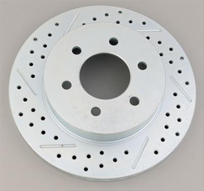 PowerStop Z36 Truck and Tow Brake Upgrade Kits for 2004-2008 F-150, 2006-2008 MARK LT - K1939-36 Rotors/Pads, Drilled/Slotted, Iron, Natural Finish, Front, Ford, Lincoln, Kit thumbnail 6