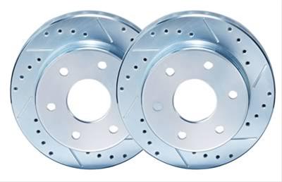 PowerStop Z36 Truck and Tow Brake Upgrade Kits for 2004-2008 F-150, 2006-2008 MARK LT - K1939-36 Rotors/Pads, Drilled/Slotted, Iron, Natural Finish, Front, Ford, Lincoln, Kit thumbnail 7