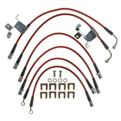 Power Stop Stainless Steel Braided Brake Hose Line Kits