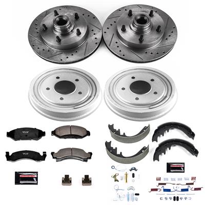 Power Stop 87-89 Ford F-150 Front & Rear Z23 Evolution Sport Brake Kit (1x psbK1766, 1x psbKOE15453DK) thumbnail 3