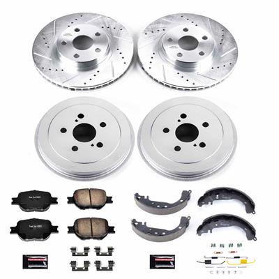 Power Stop 01-05 Toyota Celica Front & Rear Z23 Evolution Sport Brake Kit (1x psbK2313, 1x psbKOE15463DK) thumbnail 2