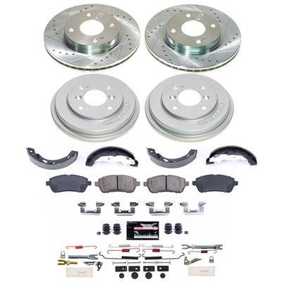 Power Stop 11-19 Ford Fiesta Front and Rear Z23 Evolution Brake Kit (1x psbK5969, 1x psbKOE15471DK) thumbnail 3