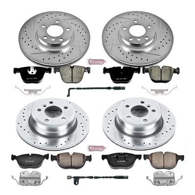 Power Stop K6064 Front Z23 Evolution Brake Kit with Drilled//Slotted Rotors and Ceramic Brake Pads
