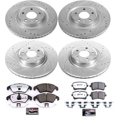 Power Stop 14-18 Audi A6 Front & Rear Z26 Street Warrior Brake Kit (1x psbK6139-26, 1x psbK6140-26) thumbnail 9