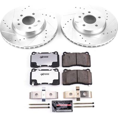 Power Stop 13-15 Cadillac ATS Front & Rear Z26 Street Warrior Brake Kit (1x psbK6389-26, 1x psbK6385-26) thumbnail 9