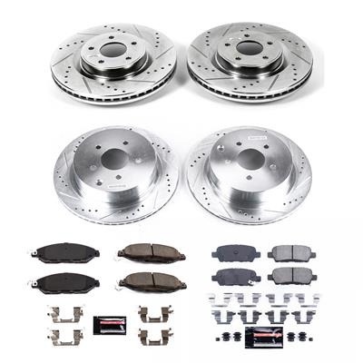 Fighters Evolution トランプ PowerStop K6497 PowerStop Z23 Evolution Sport Brake Upgrade Kits