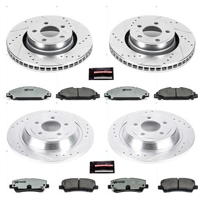 Power Stop 15-19 Ford Mustang Front & Rear Z26 Street Warrior Brake Kit (1x psbK6813-26, 1x psbK6809-26) thumbnail 9