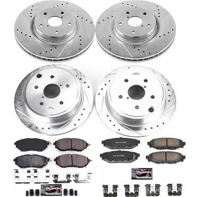UniversalPowers 3点セット PowerStop K6932 PowerStop Z23 Evolution Sport Brake Upgrade Kits