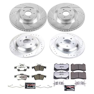 Power Stop 16-18 Ford Focus Front & Rear Z26 Street Warrior Brake Kit (1x psbK7318-26, 1x psbK7320-26) thumbnail 8