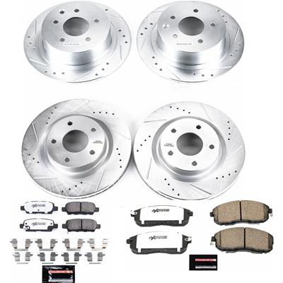 Power Stop 07-10 Nissan Altima Front & Rear Z26 Street Warrior Brake Kit (1x psbK7864-26, 1x psbK241-26) thumbnail 9
