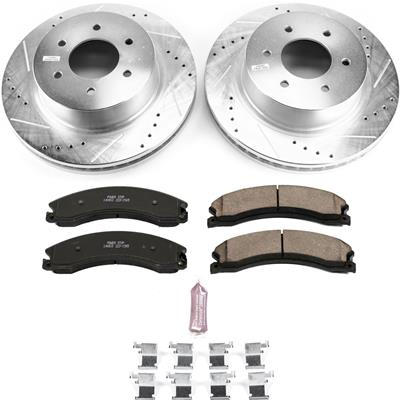 Power Stop 16-22 Nissan Titan XD Front Z23 Evolution Brake Kit (1x psbZ23-1565, 1x psbJBR1754XL, 1x psbJBR1754XR) thumbnail 9