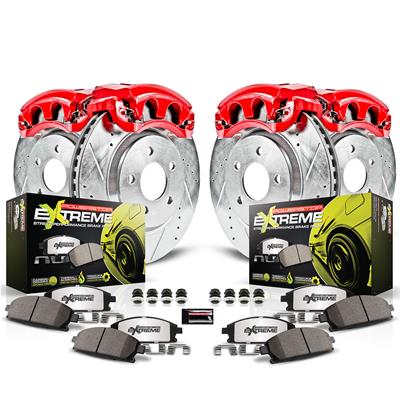 Power Stop 07-09 BMW 335i Front and Rear Z26 Street Kit w/Cals (1x psbK5281-26, 1x psbK045-26, 1x psbS3328, 1x psbS3334) thumbnail 8
