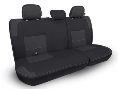 PRP 12-15 Toyota Tacoma Rear Bench Cover Double Cab - Black with Red Stitching