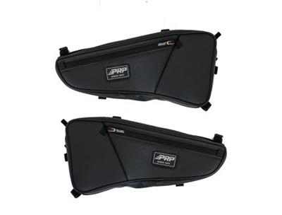 PRP Seats RZR Door Bags with Knee Pads for 2022-2023 200 EFI - E113-210 Powersports Cargo Carrier, Stock Bag and Pad, Front, Driver/Passenger, Vinyl, Black, Polaris, Pair
