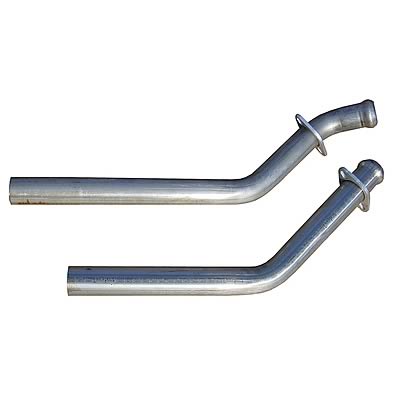 Pypes Stainless Steel Exhaust Downpipes DFM10S Downpipes, Steel, Natural, 2.5 in. Diameter, Ford, 351C, Pair thumbnail 2
