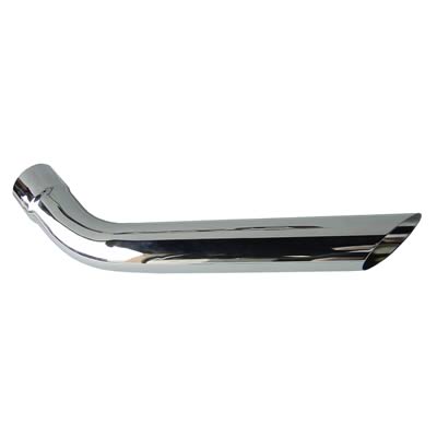 Pypes Stainless Steel Round, Polished 2.50 Inch Exhaust Tip EVT59 Tips, Steel, Polished, Slant Cut, 2.5 in. Inlet/Outlet, Pair thumbnail 3