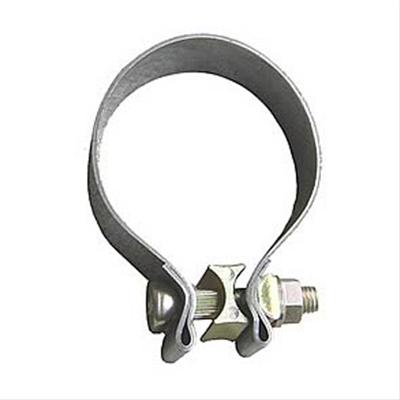 Pypes 2.5 Inch Exhaust Clamp HVC21 Clamp, Stainless Steel, in. Diameter, 1 in. Width, Universal, Each