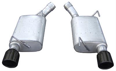Pypes Violator Dual Exhaust Systems SFM60VB System, Violator, Rear Axle-Back, Stainless Steel, Natural, Black Powdercoated Tips, Ford, 4.6L, Kit thumbnail 2