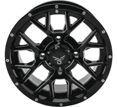 Quadboss Wheels 608573 QuadBoss Barbwire 14X7 - 5+2 - 4/110 - Milled