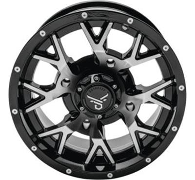 Quadboss Wheels 608574 QuadBoss Barbwire 14X7 - 4+3 - 4/156 - Machined