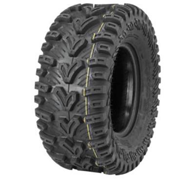 Quadboss QBT448 Utility Tires 25x10-12 Tire, Utility, 25.00 x 10.00-12, Bias-Ply, Blackwall, Front, Rear, Each