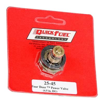 Details about  / Quick Fuel Carburetor Power Valve 25-45QFT; High Flow 4.5/" Hg